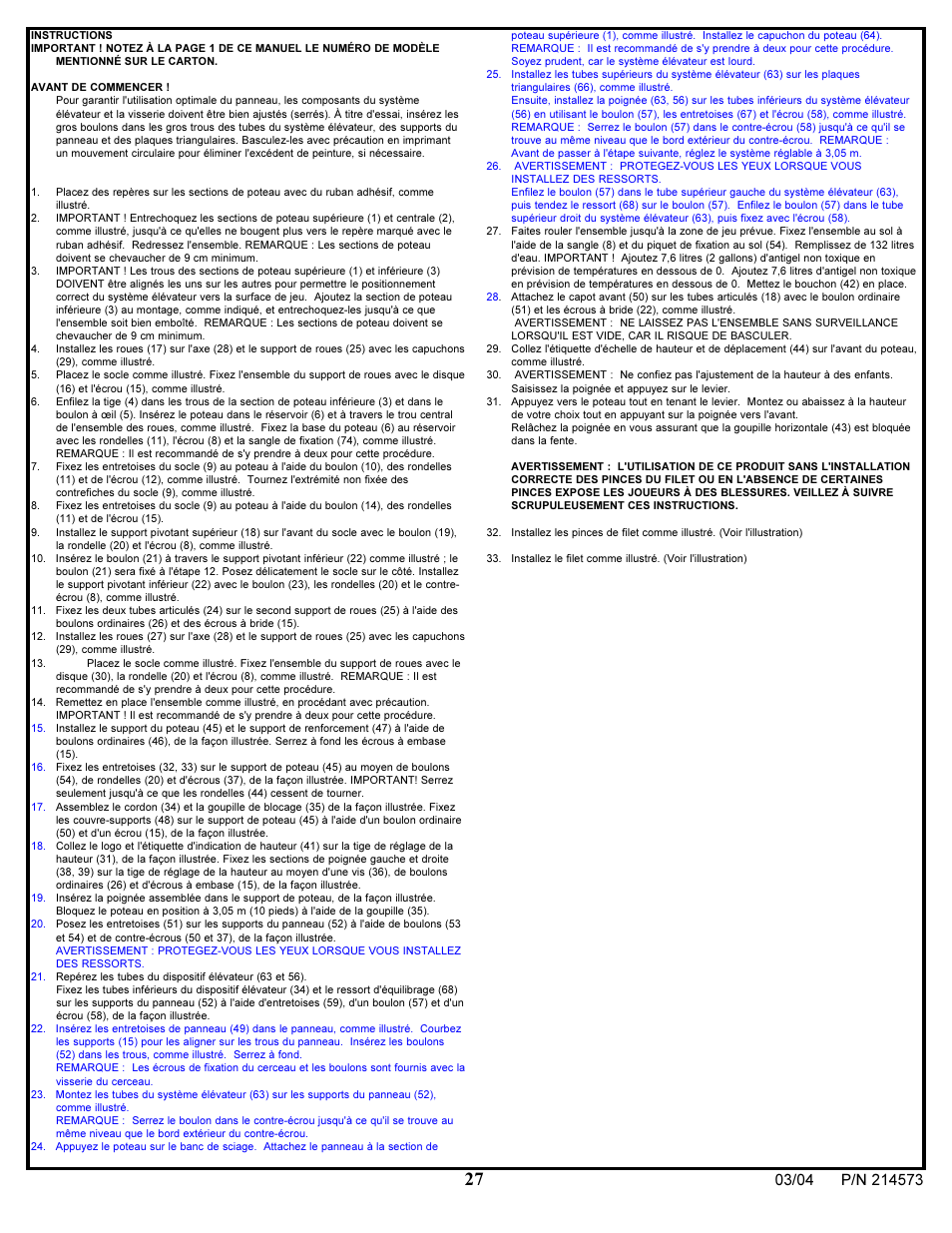 Huffy 2145731 User Manual | Page 27 / 34