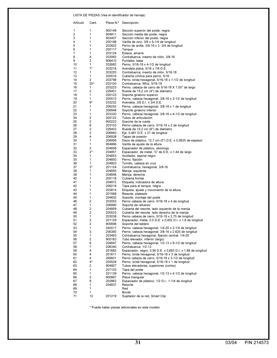Huffy 2145731 User Manual | Page 31 / 34