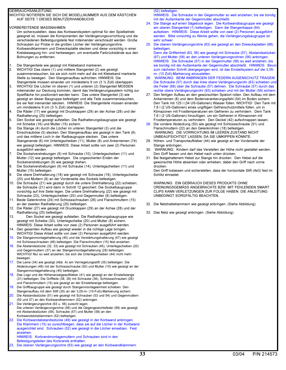 Huffy 2145731 User Manual | Page 33 / 34