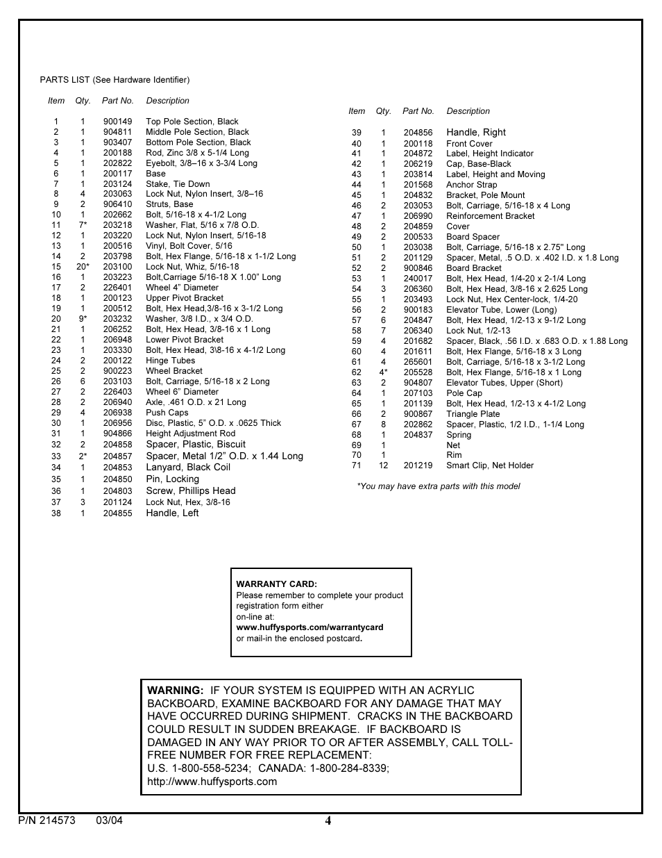 Huffy 2145731 User Manual | Page 4 / 34