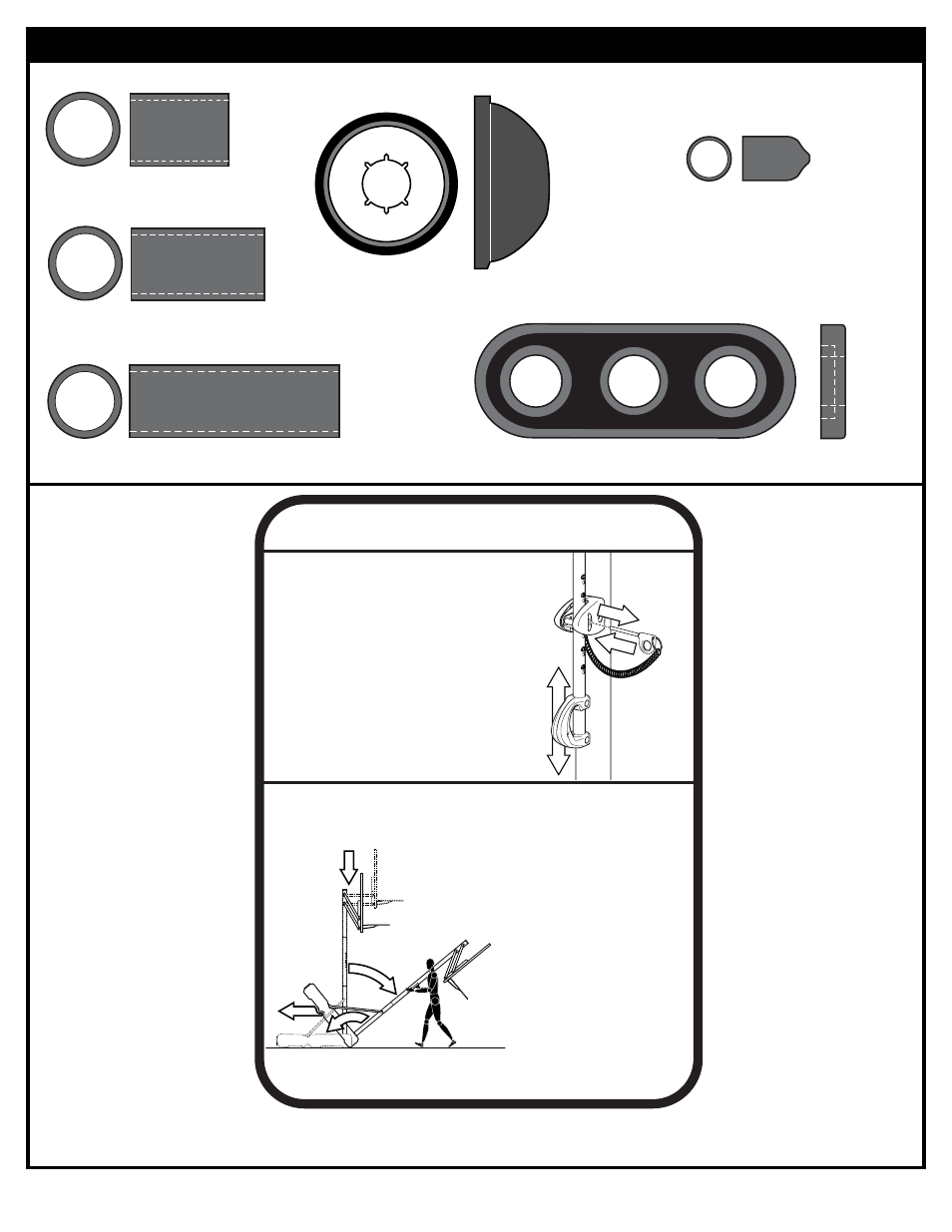 Moving system, Height adjustment, Hardware identifier (plastic spacers & caps) | Huffy P/N 21147703 User Manual | Page 7 / 28