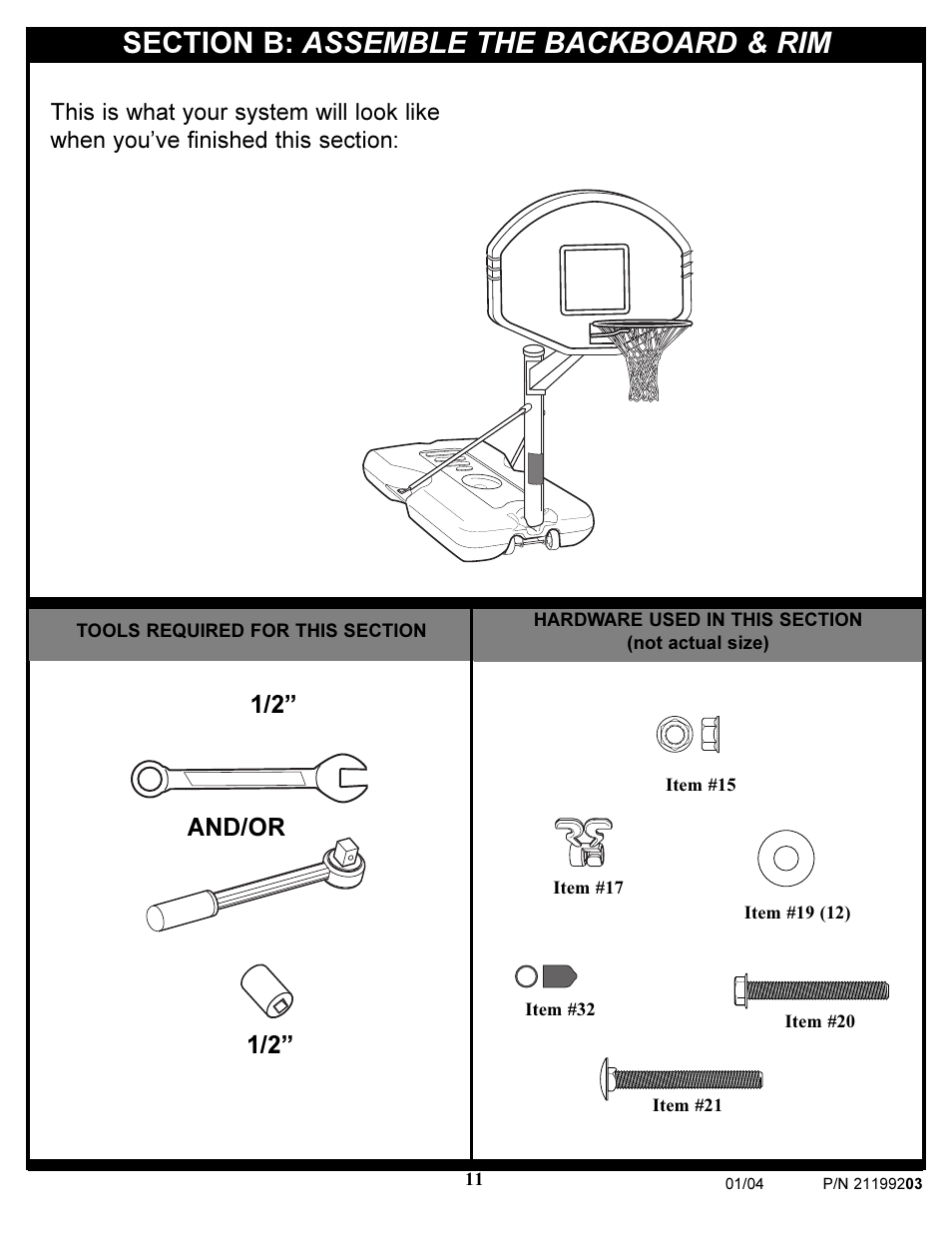 1/2” and/or | Huffy WI53089 User Manual | Page 11 / 16