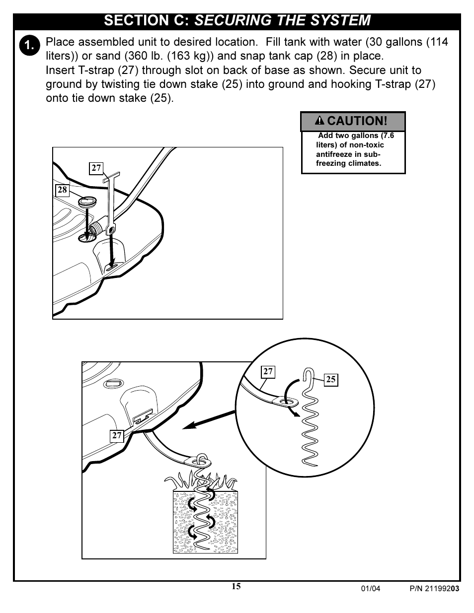 Caution | Huffy WI53089 User Manual | Page 15 / 16