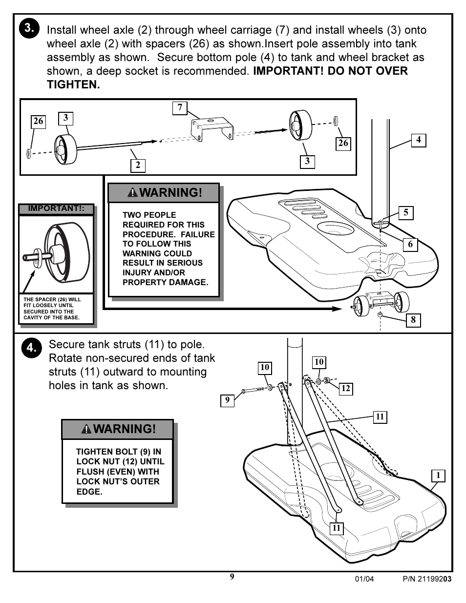 Warning | Huffy WI53089 User Manual | Page 9 / 16