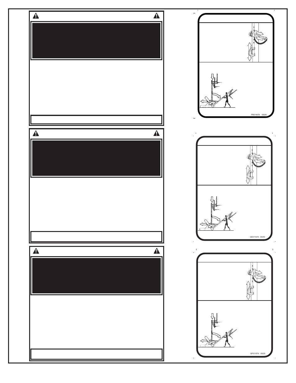 Consignes de sécurité, Sicherheitshinweise, Instrucciones de seguridad | Transportsystem, Höheneinstellung, Movimiento del sistema, Ajuste de la altura, Déplacement du système réglage de la hauteur | Huffy RADEON AR64S-H User Manual | Page 36 / 70