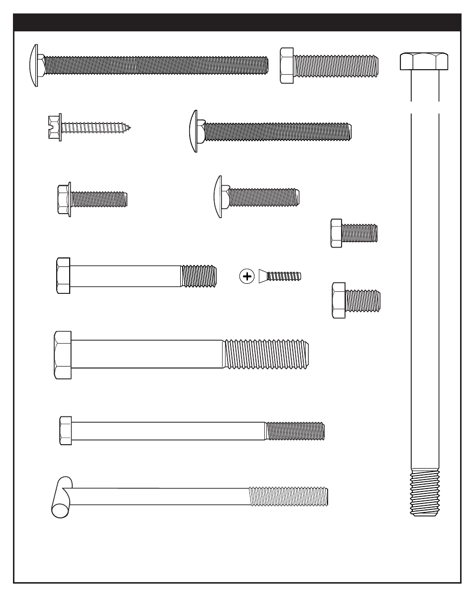 Hardware identifier (bolts & screws) | Huffy RADEON AR64S-H User Manual | Page 8 / 70