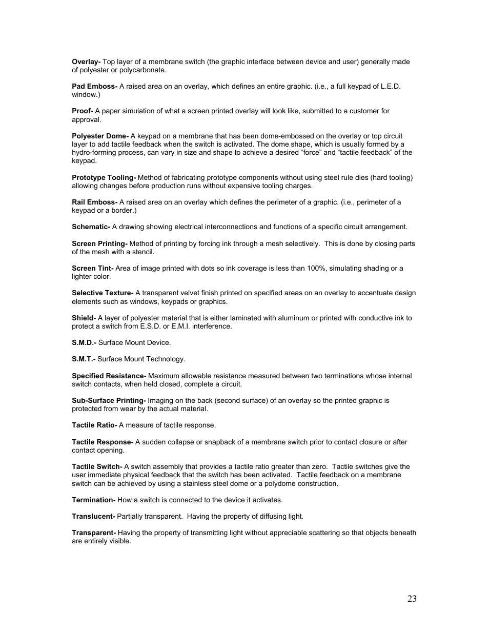 Holland Membrane User Manual | Page 23 / 23