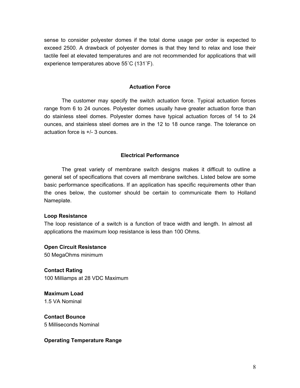 Holland Membrane User Manual | Page 8 / 23