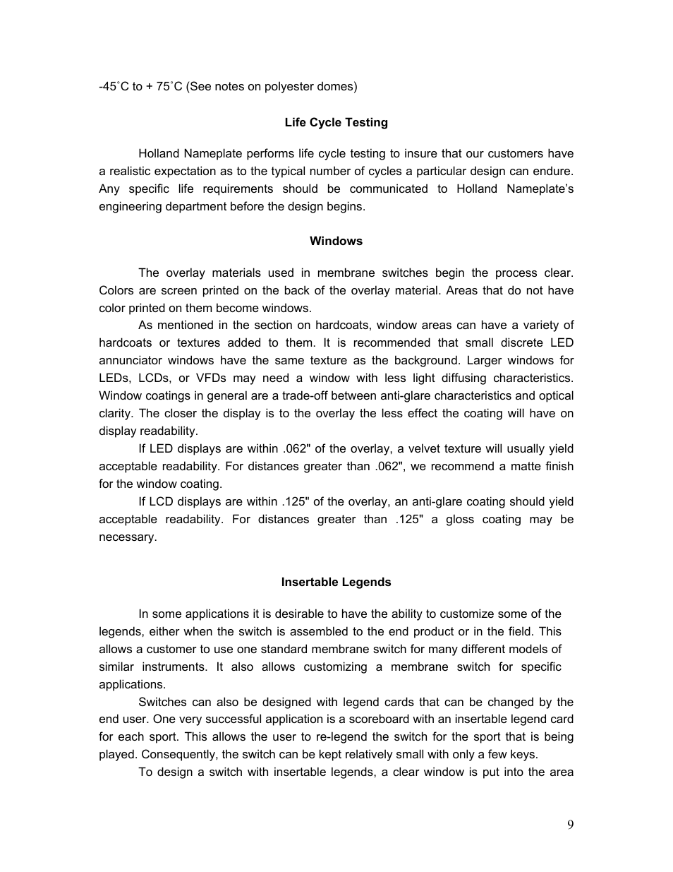 Holland Membrane User Manual | Page 9 / 23