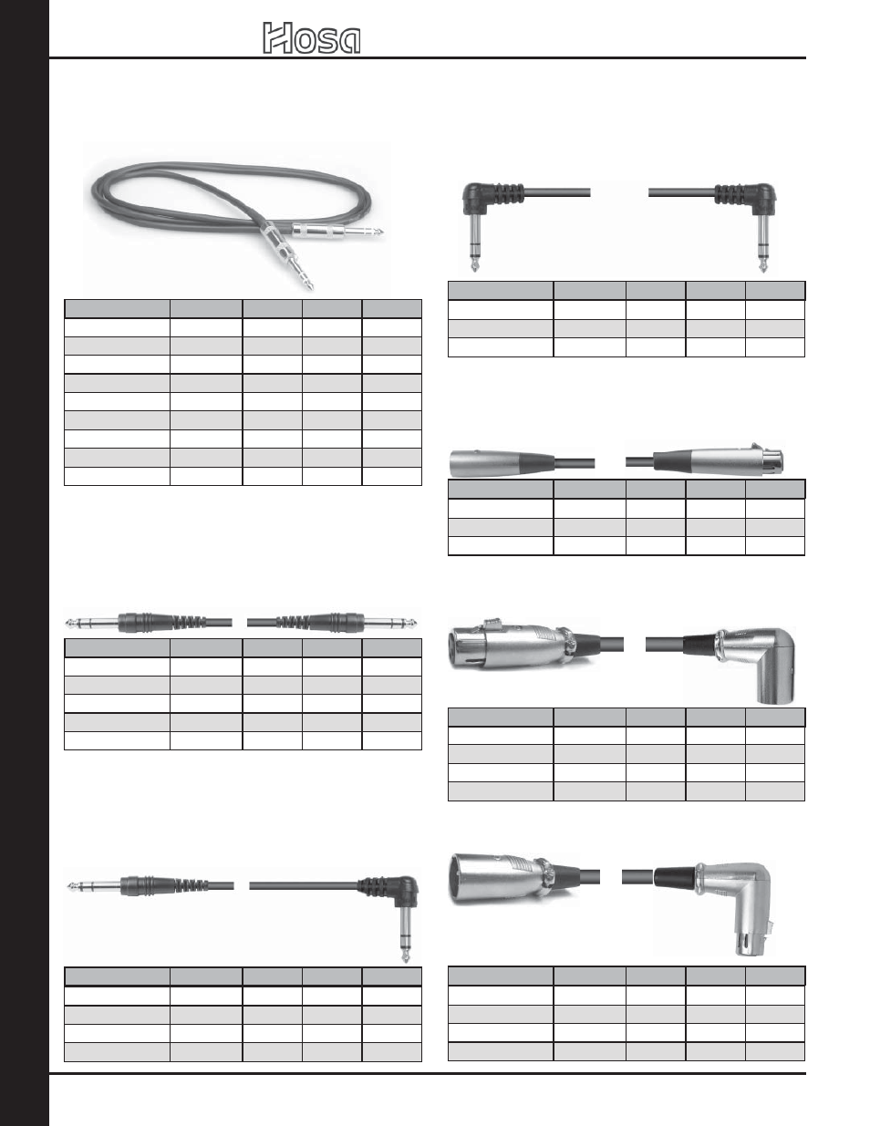 Ca bles: sing le inter connects, 2007 retail catalog | Hosa Technology Audio Digital Solutions User Manual | Page 32 / 72