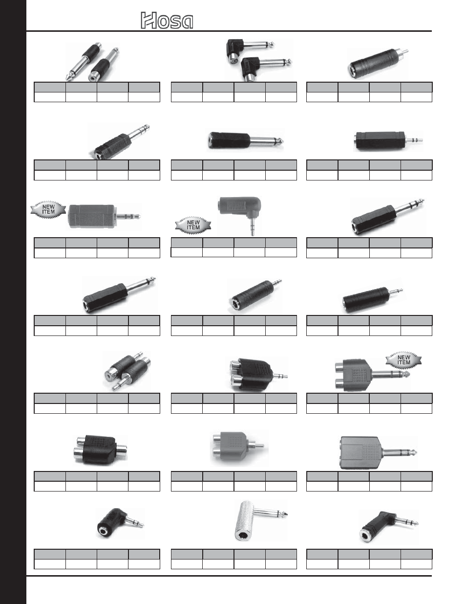 Audio ada ptor s, 2007 retail catalog | Hosa Technology Audio Digital Solutions User Manual | Page 50 / 72