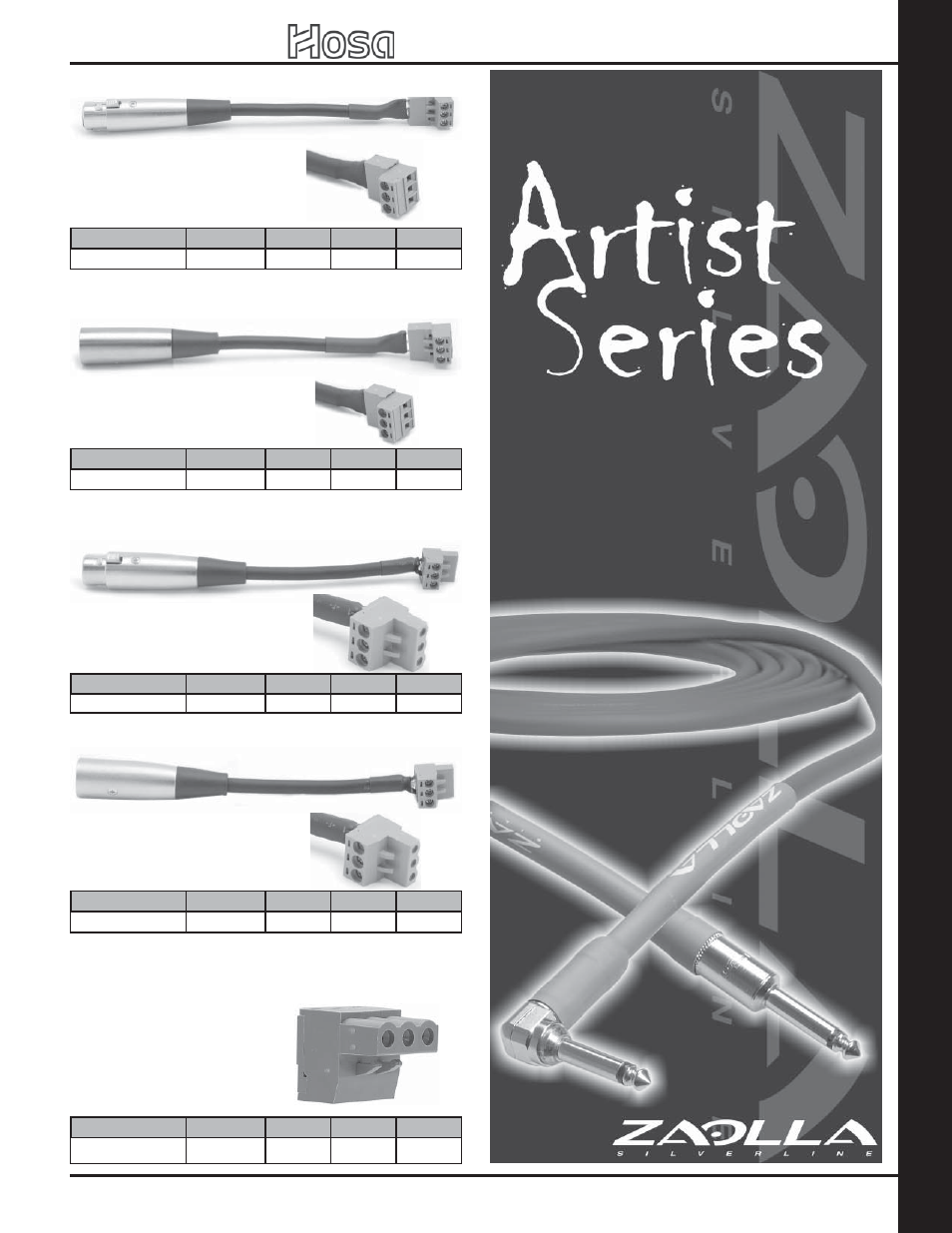 Phoenix ca bles and connector, 2007 retail catalog, Female phoenix connector | Hosa Technology Audio Digital Solutions User Manual | Page 53 / 72