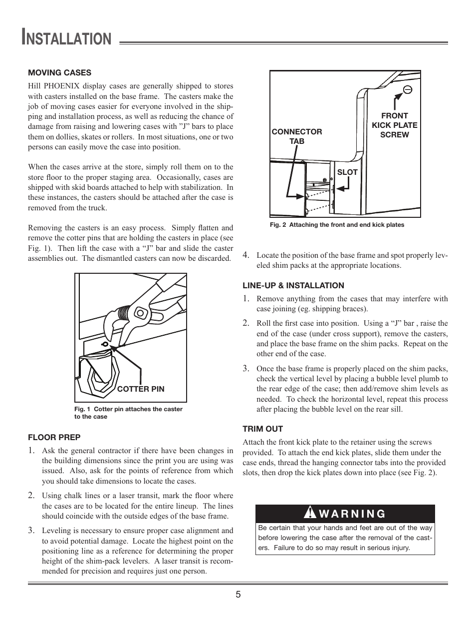 Nstallation | Hill Phoenix P074749F User Manual | Page 7 / 32