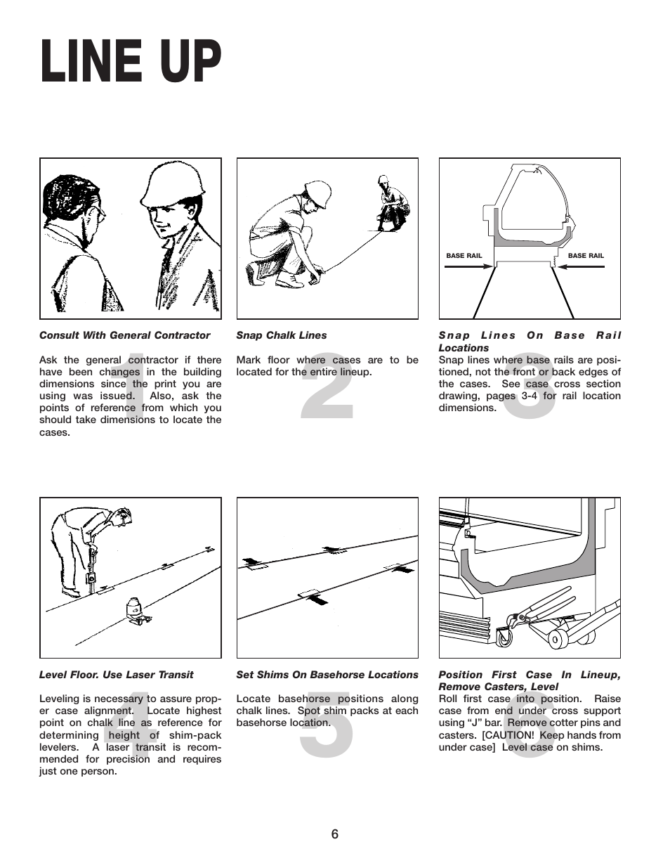 Line up | Hill Phoenix OSAA User Manual | Page 10 / 32