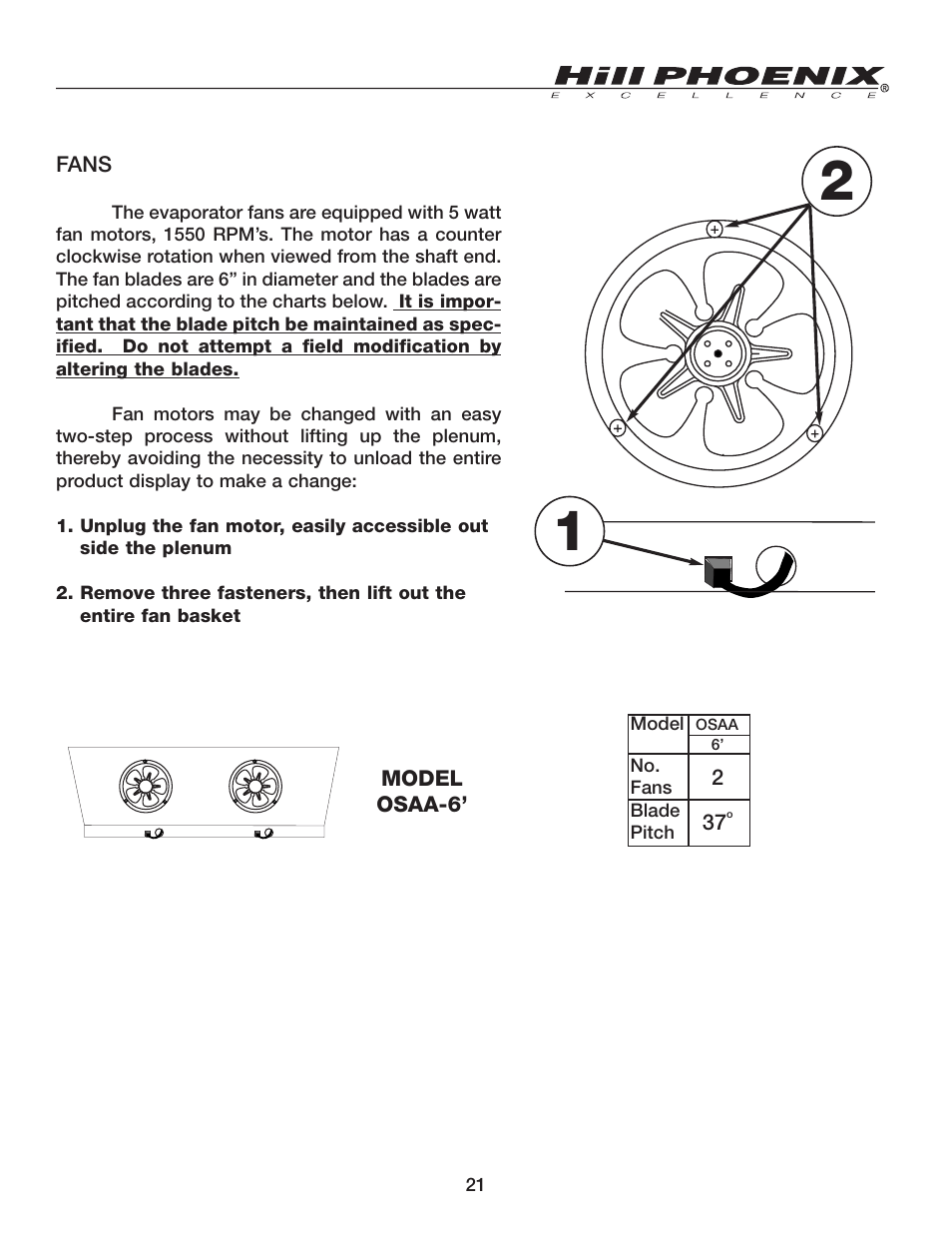 Hill Phoenix OSAA User Manual | Page 25 / 32