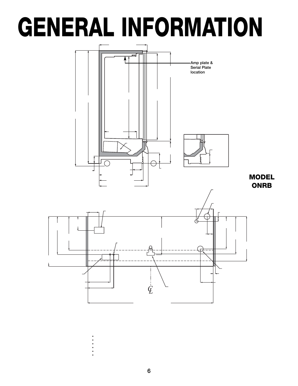 General information, Model onrb | Hill Phoenix ORB User Manual | Page 10 / 44