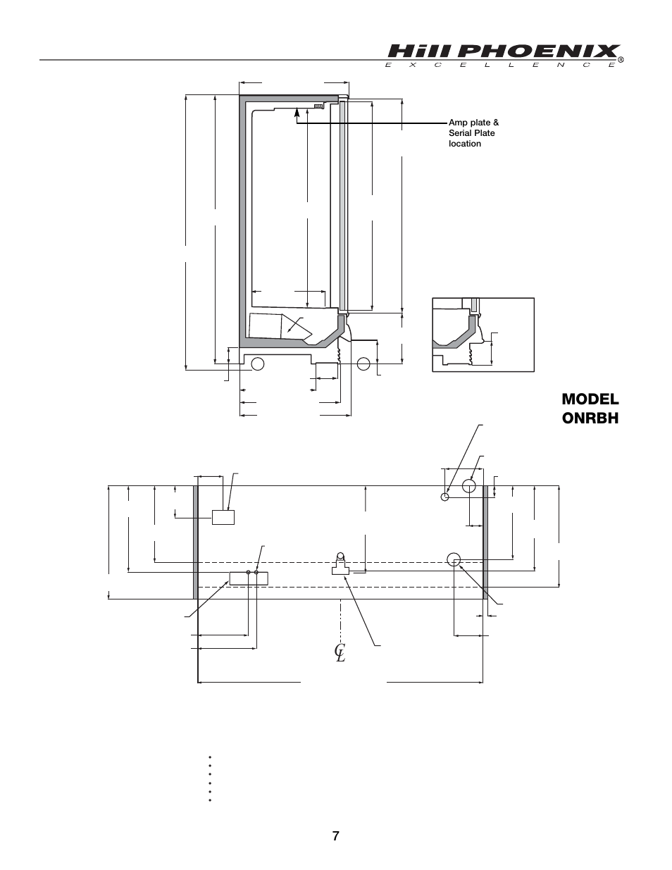 Model onrbh | Hill Phoenix ORB User Manual | Page 11 / 44