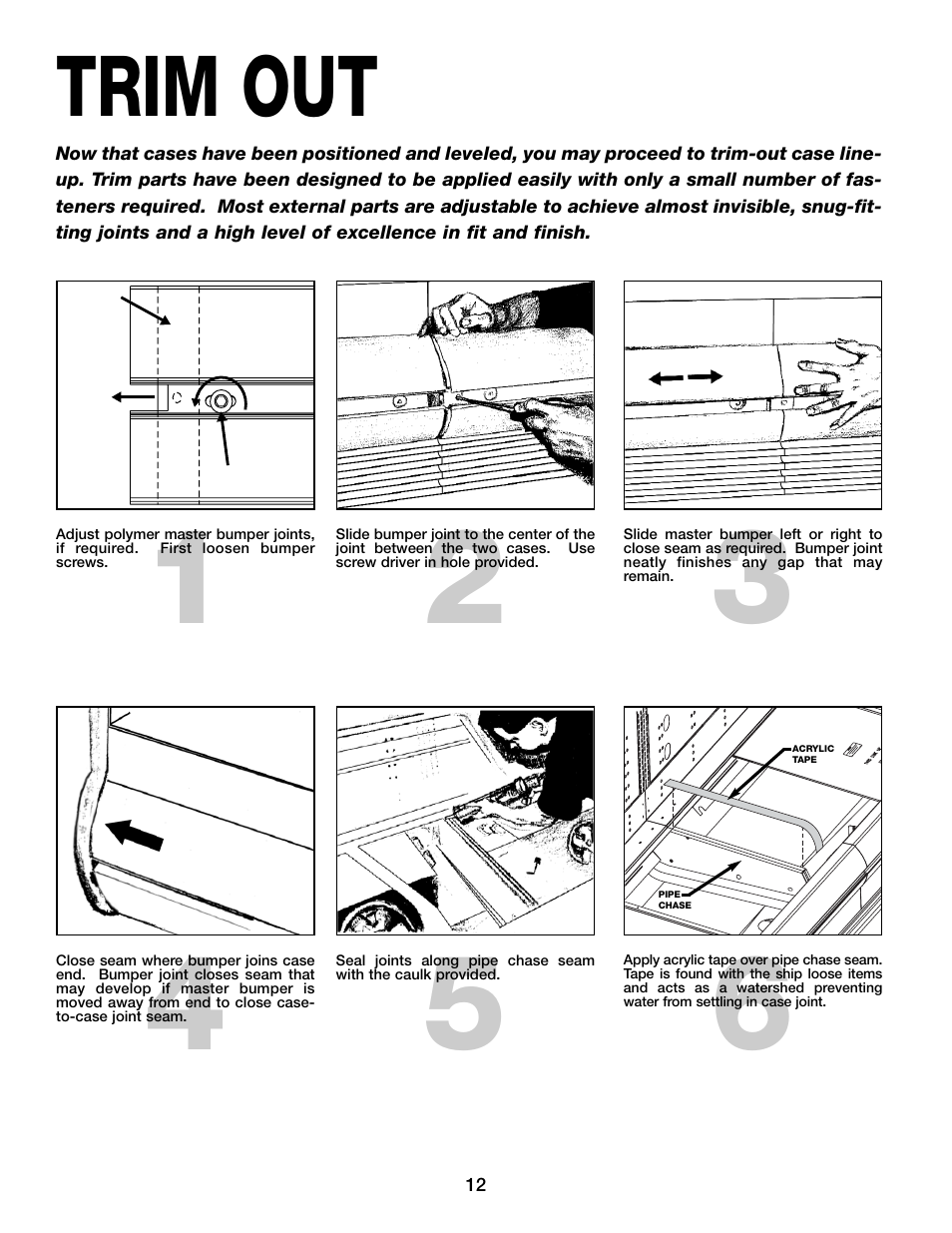 Trim out | Hill Phoenix ORB User Manual | Page 16 / 44