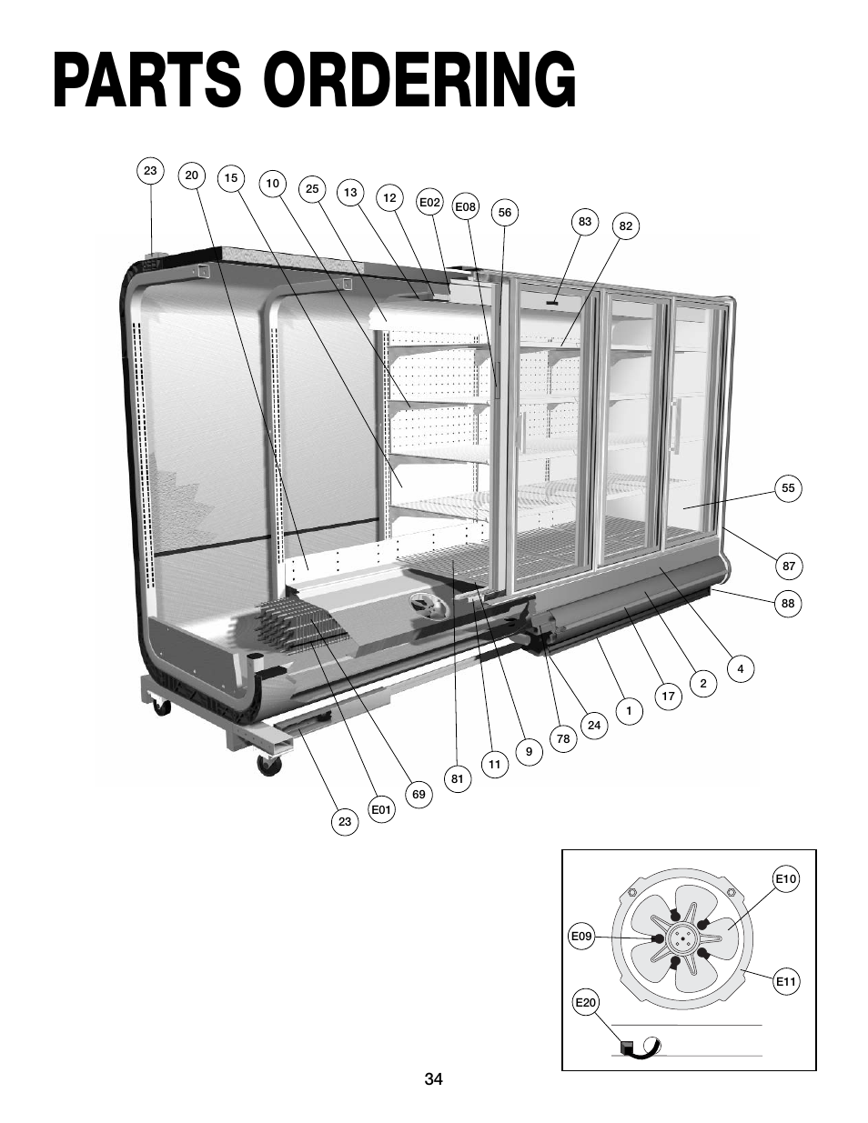 Parts ordering | Hill Phoenix ORB User Manual | Page 38 / 44