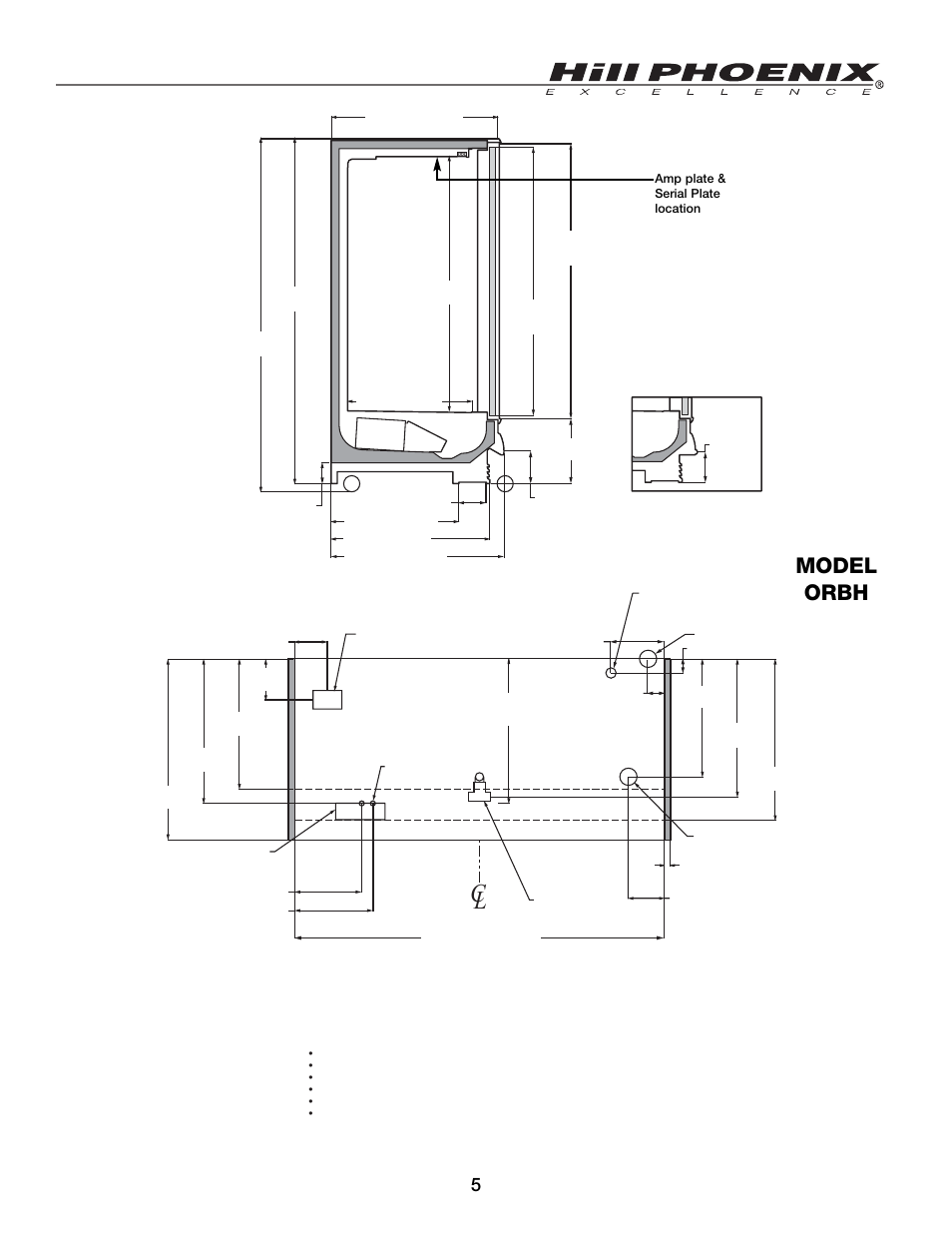 Model orbh | Hill Phoenix ORB User Manual | Page 9 / 44