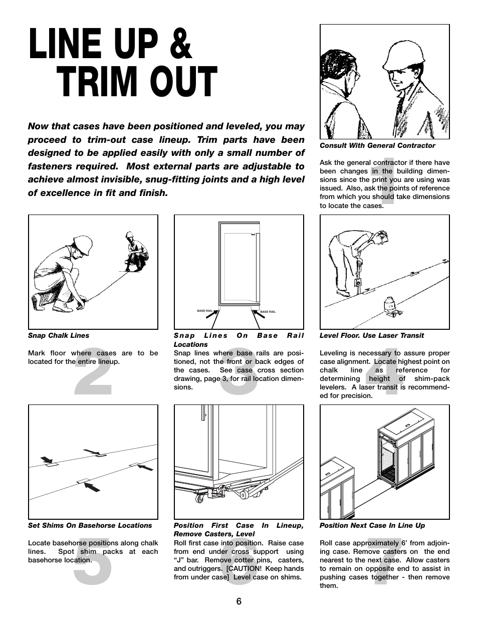 Line up & trim out | Hill Phoenix KRZH User Manual | Page 10 / 32