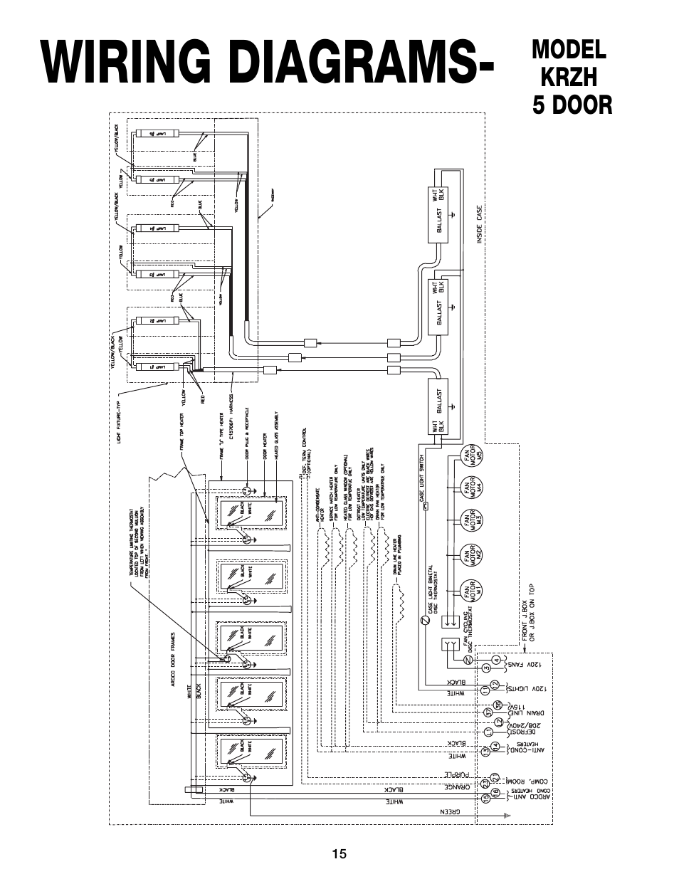 Wiring diagrams | Hill Phoenix KRZH User Manual | Page 19 / 32