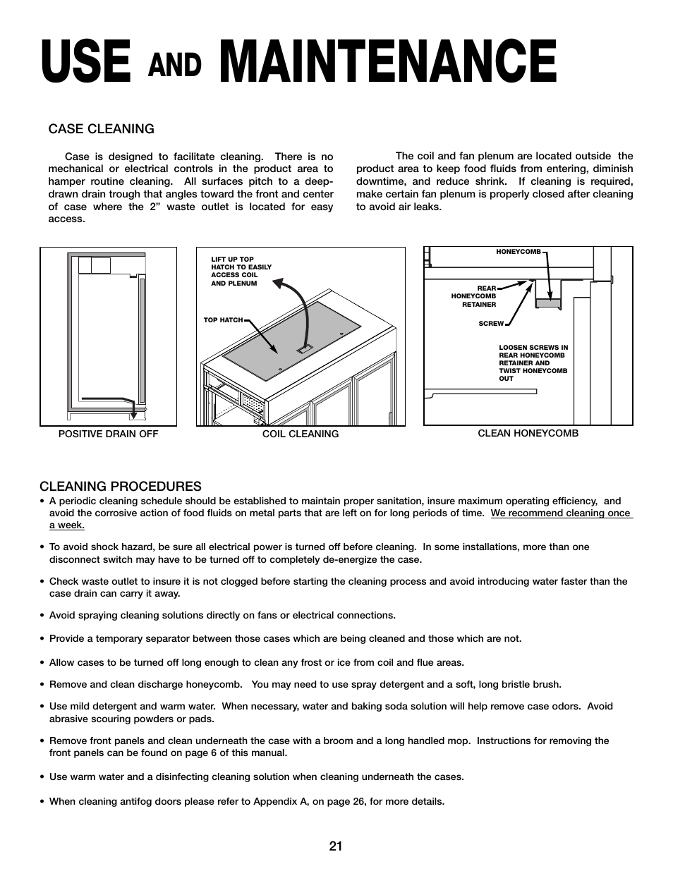 Maintenance | Hill Phoenix KRZH User Manual | Page 25 / 32