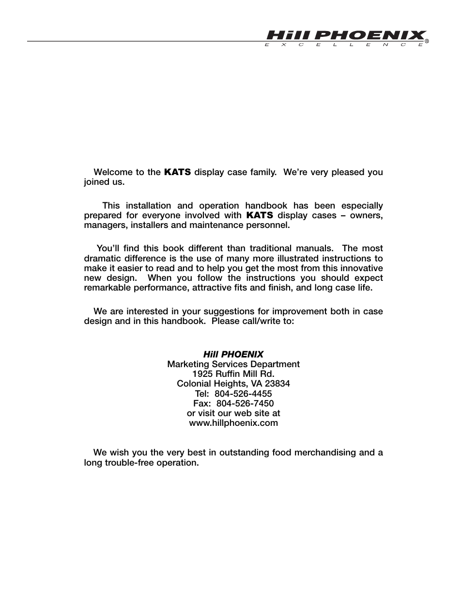 Hill Phoenix KRZH User Manual | Page 3 / 32
