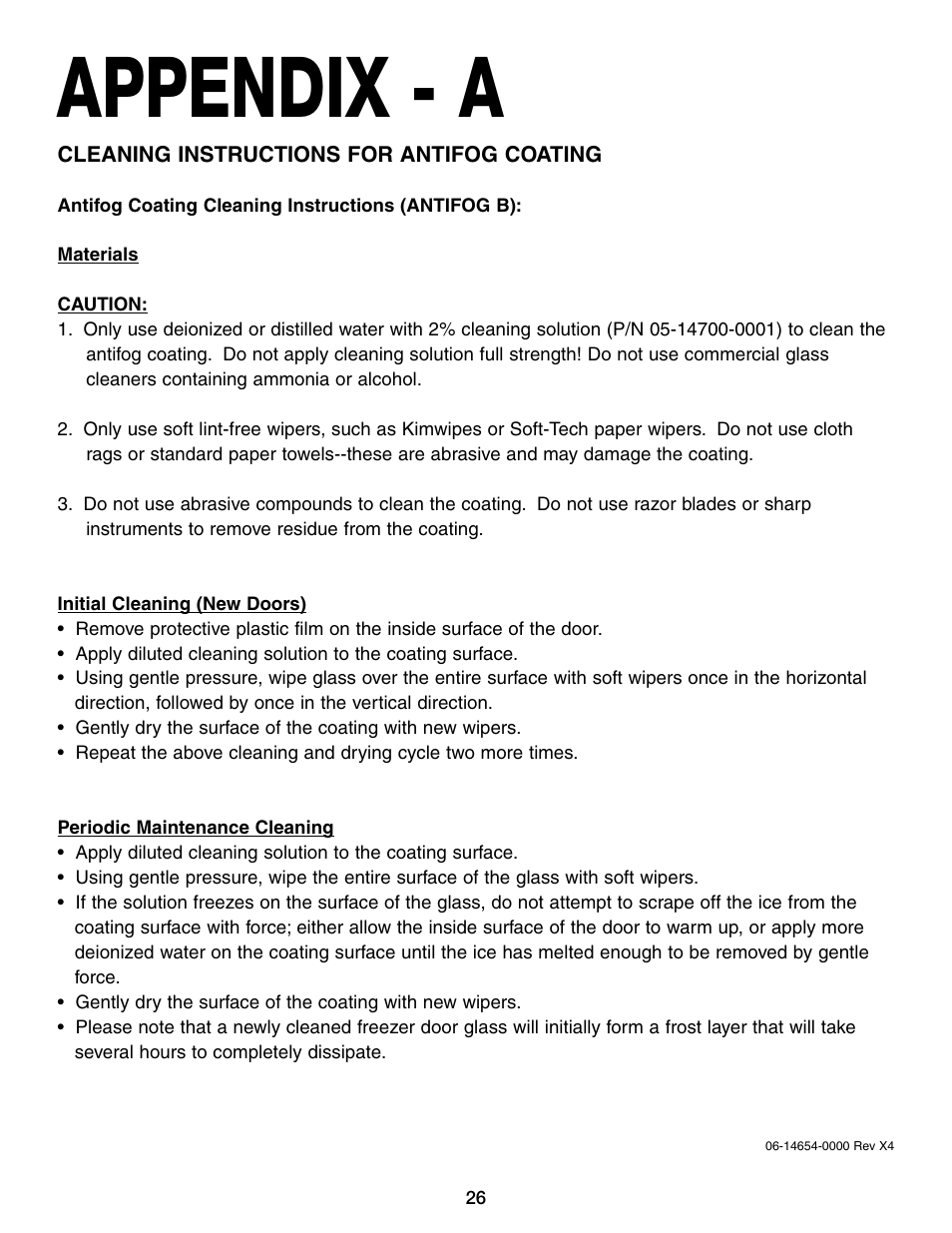 Appendix - a | Hill Phoenix KRZH User Manual | Page 30 / 32