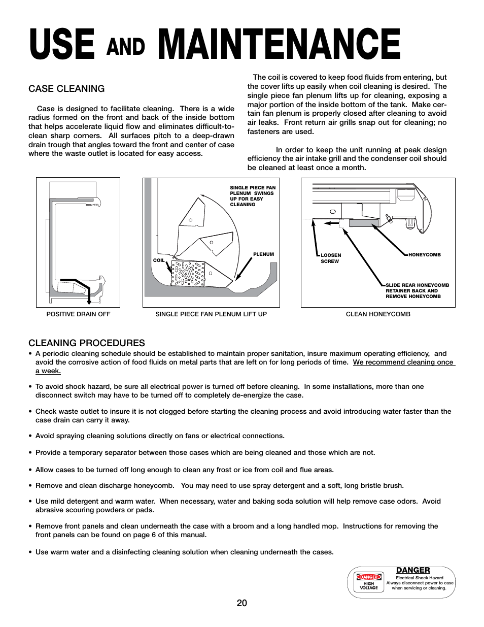 Maintenance | Hill Phoenix 05DMA User Manual | Page 24 / 32