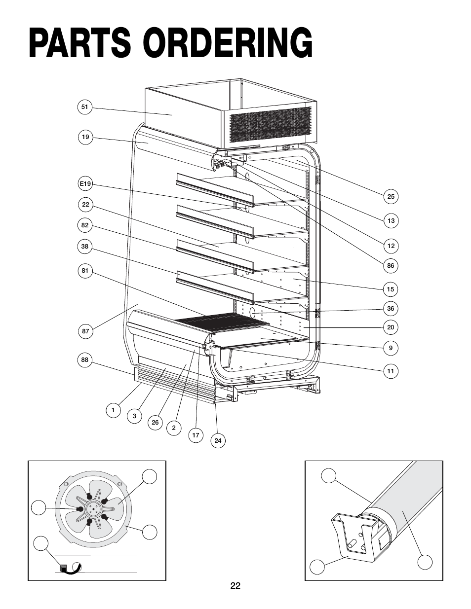 Parts ordering | Hill Phoenix 05DMA User Manual | Page 26 / 32