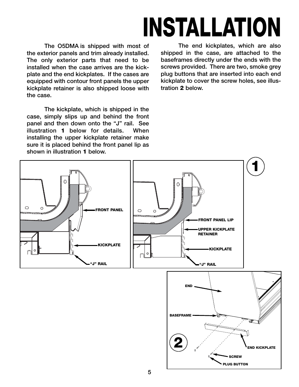 Installation | Hill Phoenix 05DMA User Manual | Page 9 / 32