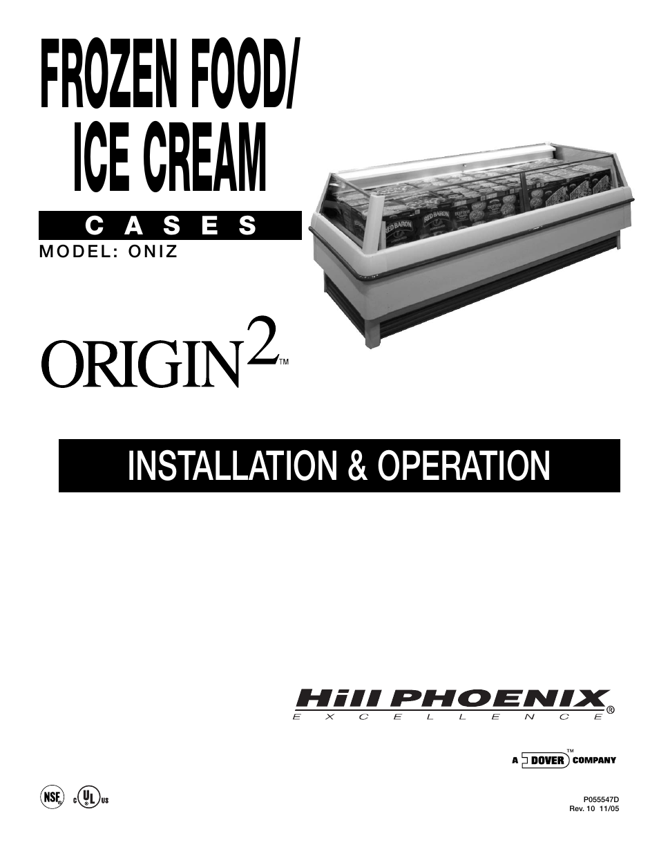 Hill Phoenix ORIGIN2 ONIZ User Manual | 32 pages