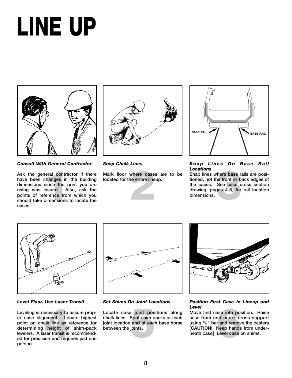 Line up | Hill Phoenix ORIGIN2 ONIZ User Manual | Page 12 / 32