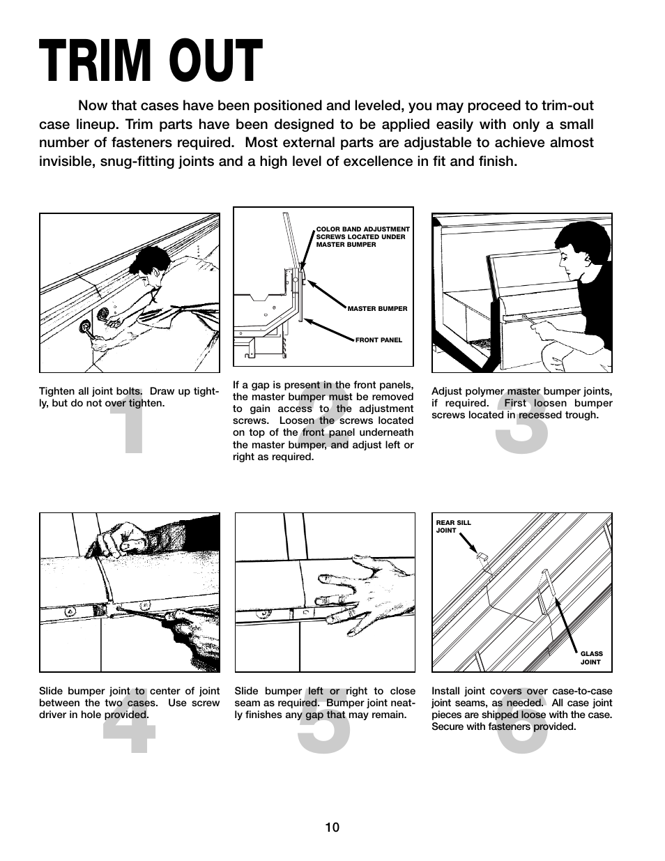 Trim out | Hill Phoenix ORIGIN2 ONIZ User Manual | Page 14 / 32