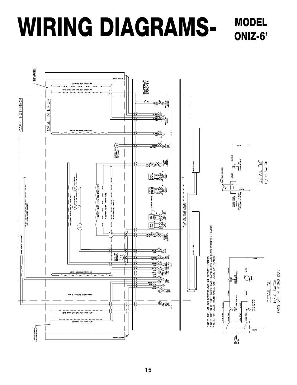 Wiring diagrams | Hill Phoenix ORIGIN2 ONIZ User Manual | Page 19 / 32