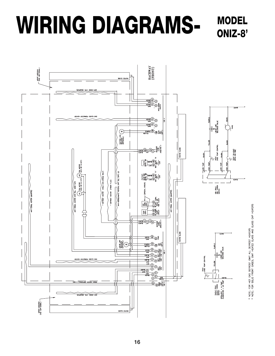 Wiring diagrams | Hill Phoenix ORIGIN2 ONIZ User Manual | Page 20 / 32