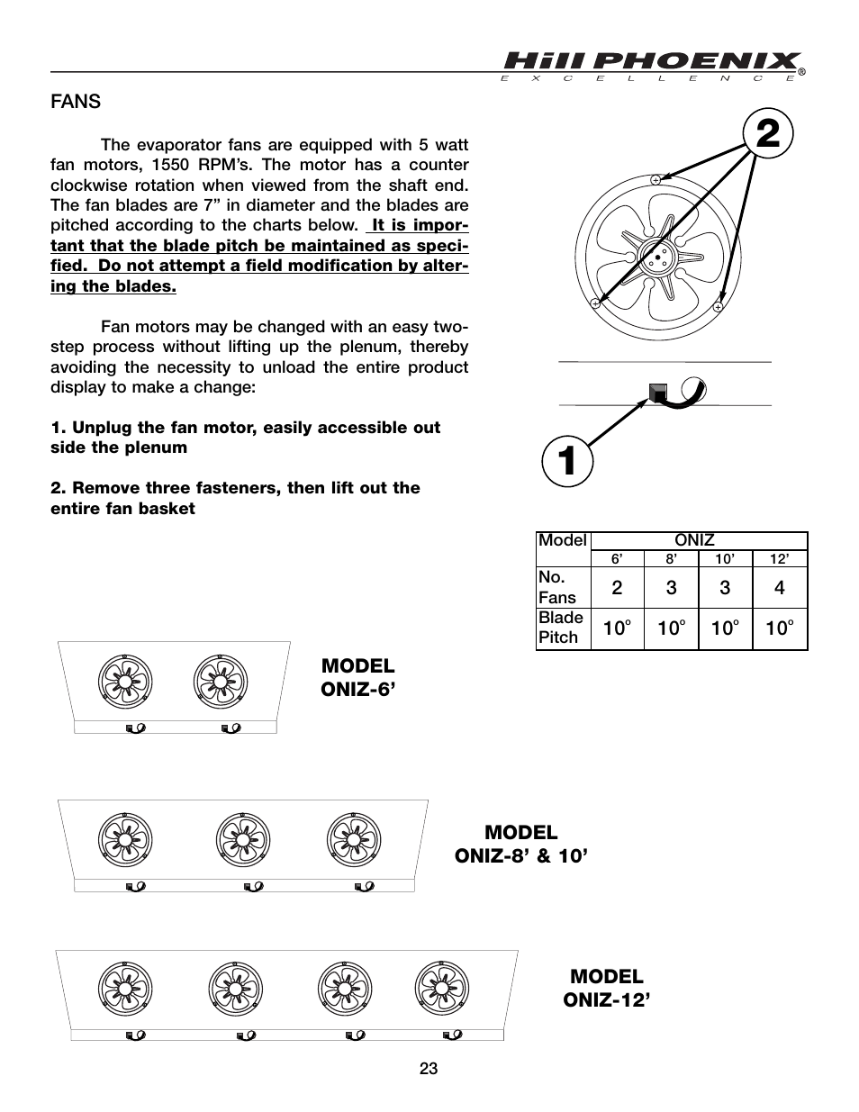 Hill Phoenix ORIGIN2 ONIZ User Manual | Page 27 / 32