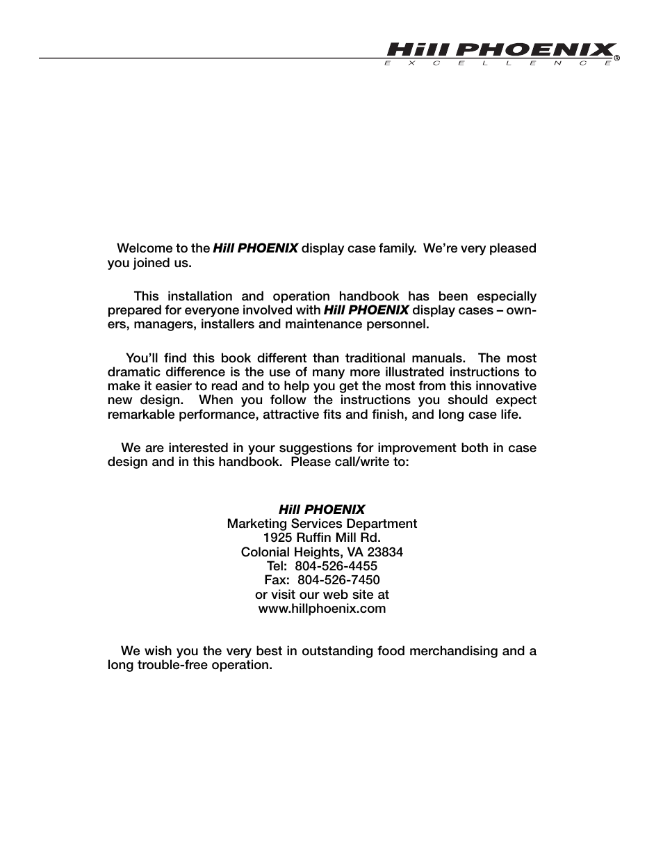 Hill Phoenix ORIGIN2 ONIZ User Manual | Page 3 / 32