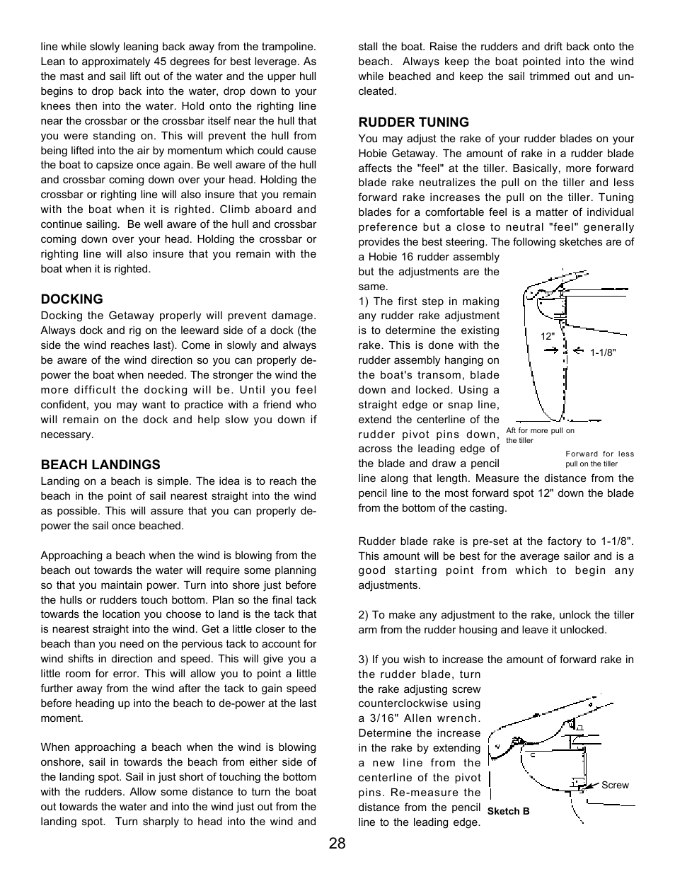 Hobie 18 SX User Manual | Page 30 / 34