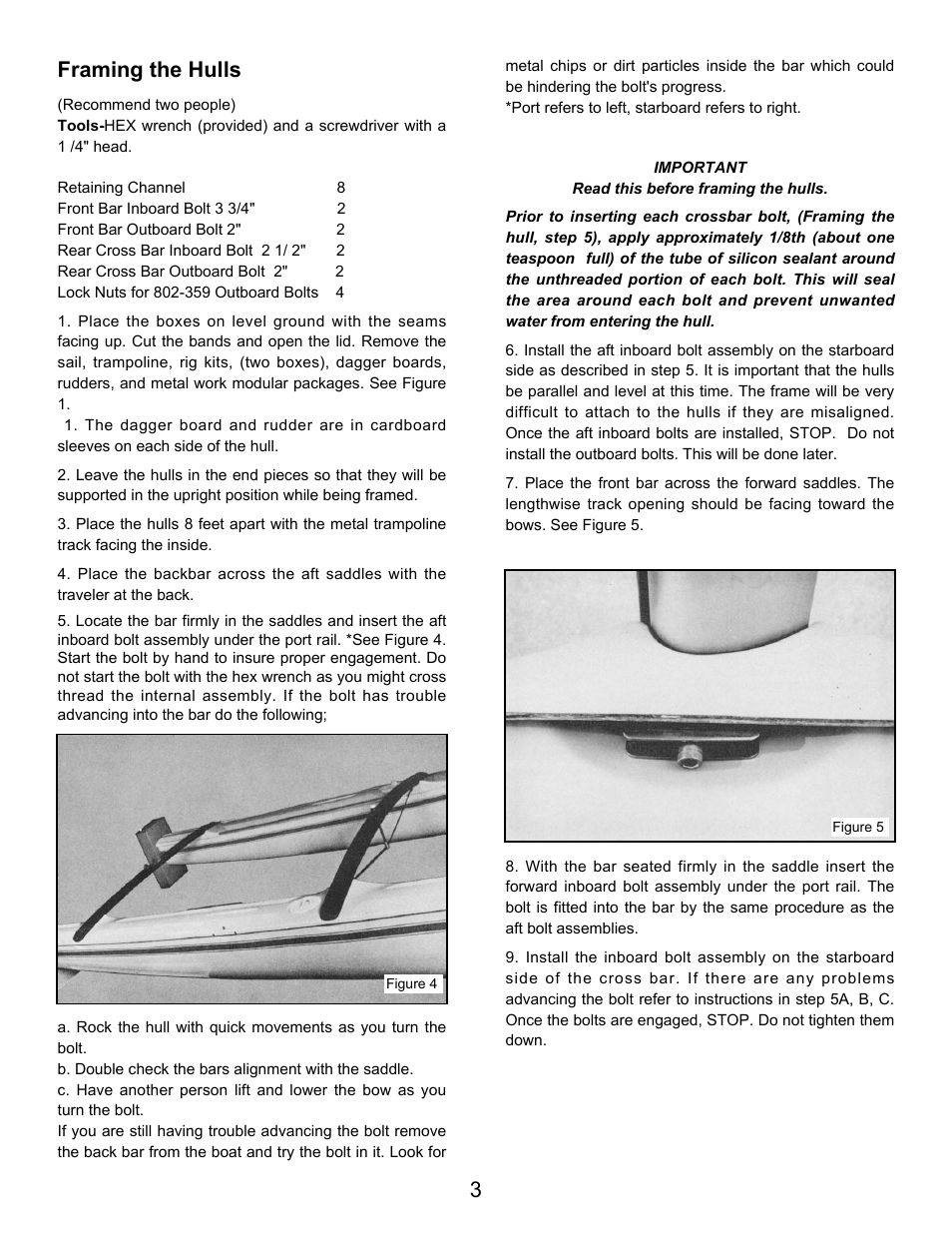 3framing the hulls | Hobie 18 SX User Manual | Page 5 / 34