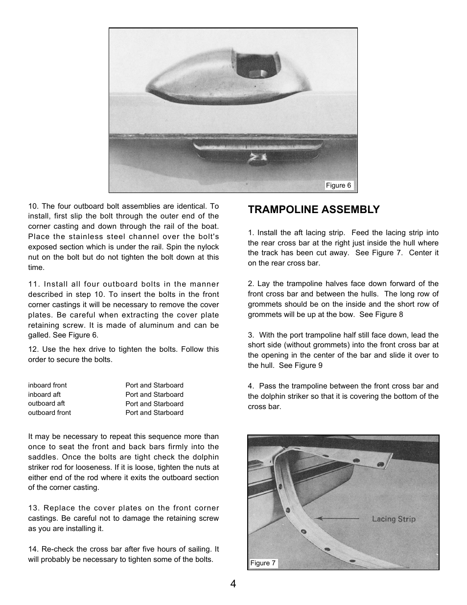 Trampoline assembly | Hobie 18 SX User Manual | Page 6 / 34