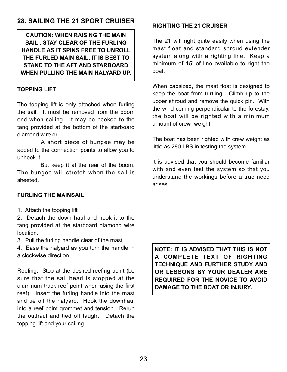 Hobie SPORT CRUISER 21 User Manual | Page 25 / 33