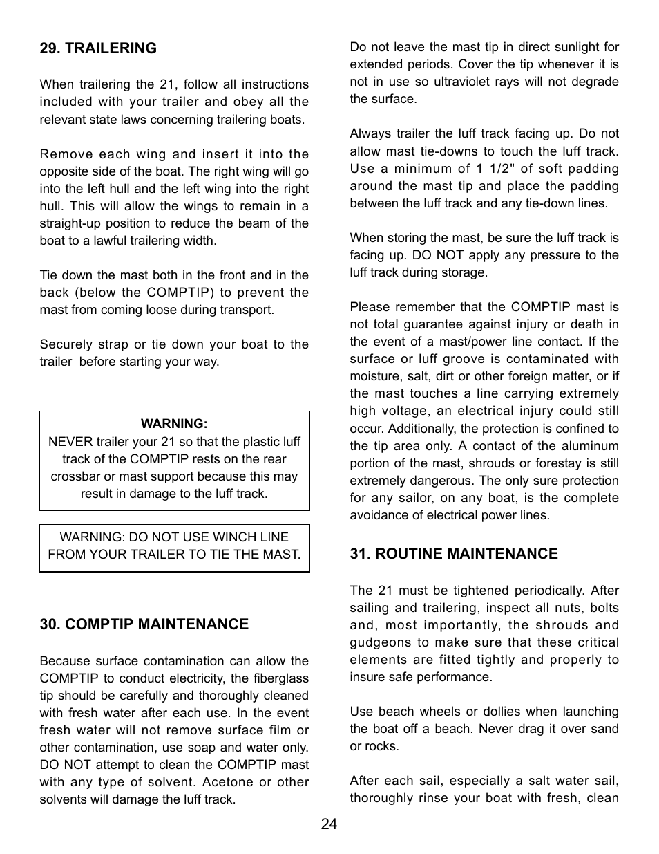 Hobie SPORT CRUISER 21 User Manual | Page 26 / 33