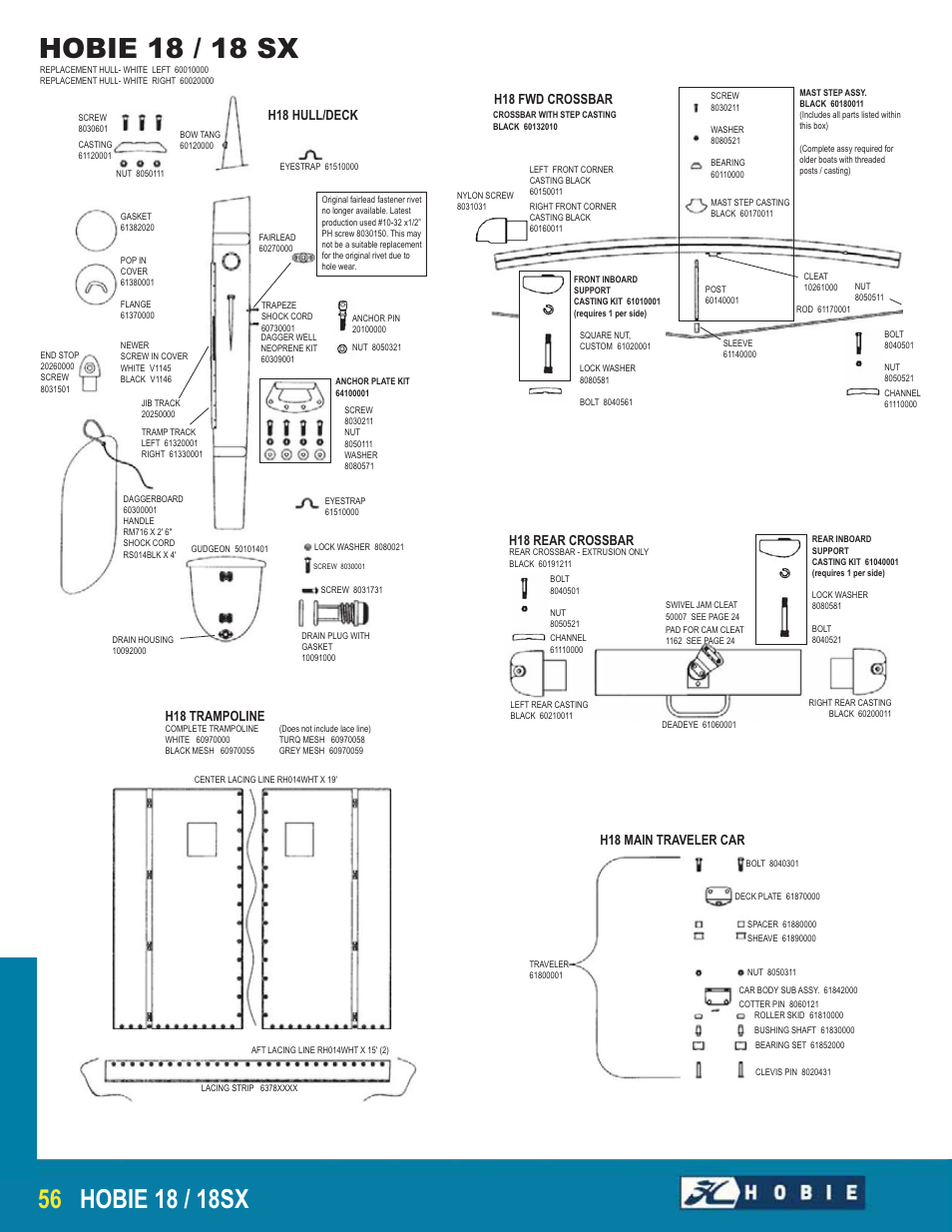 Hobie 18 User Manual | 4 pages