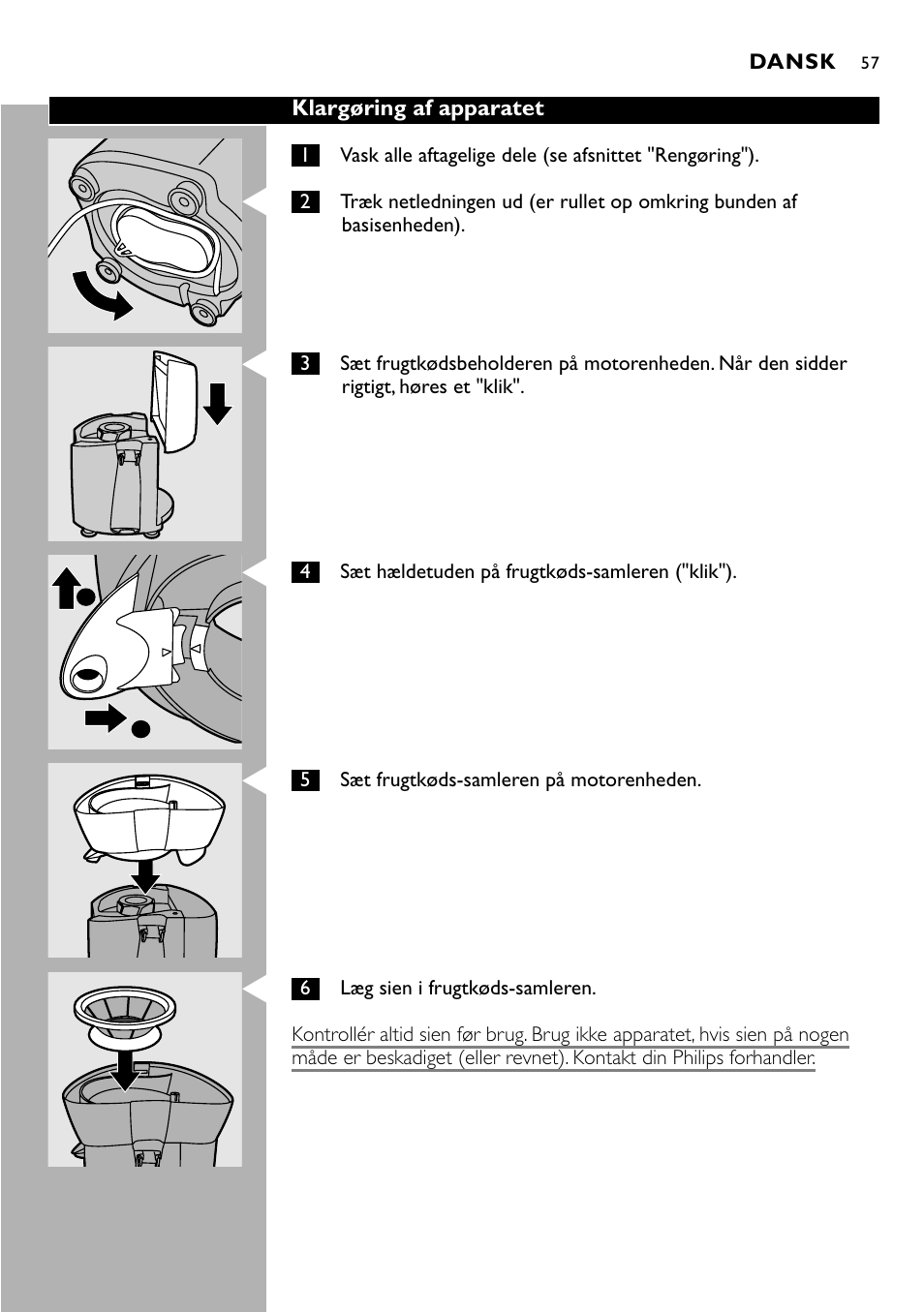 Philips HR 1821 User Manual | Page 57 / 74