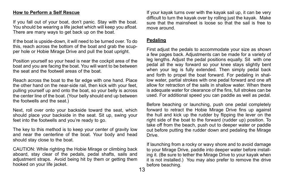 Hobie Mirage i12s User Manual | Page 14 / 24