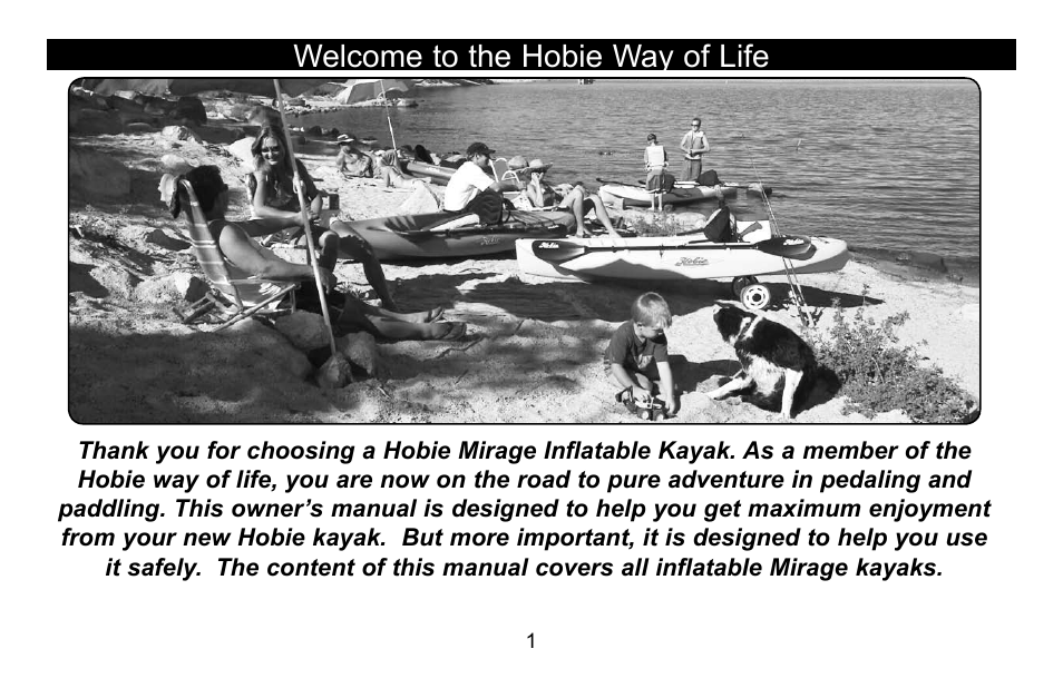 Welcome to the hobie way of life | Hobie Mirage i12s User Manual | Page 2 / 24