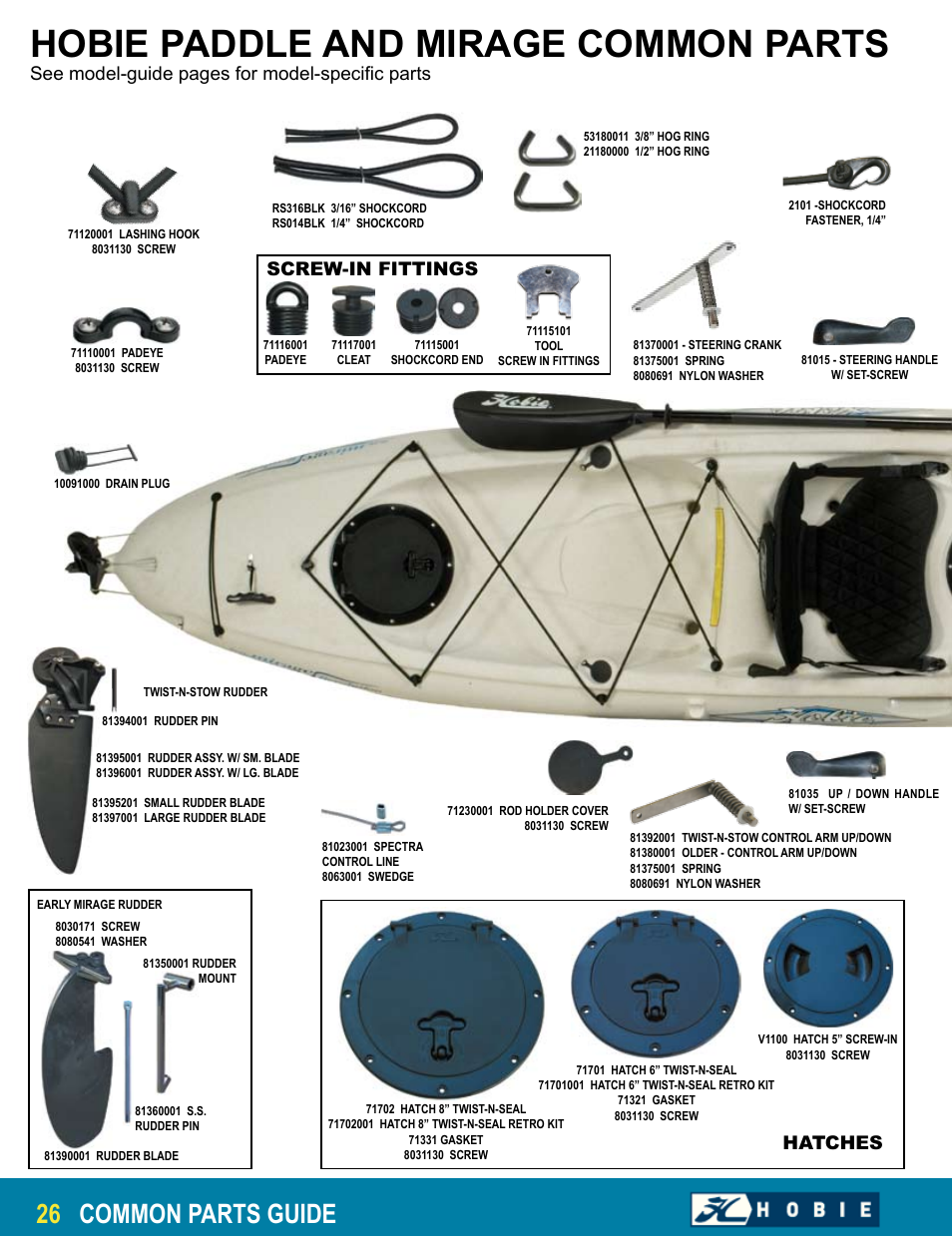 Hobie Paddle User Manual | 6 pages