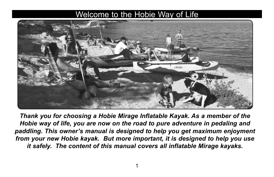 Welcome to the hobie way of life | Hobie I12S User Manual | Page 2 / 20